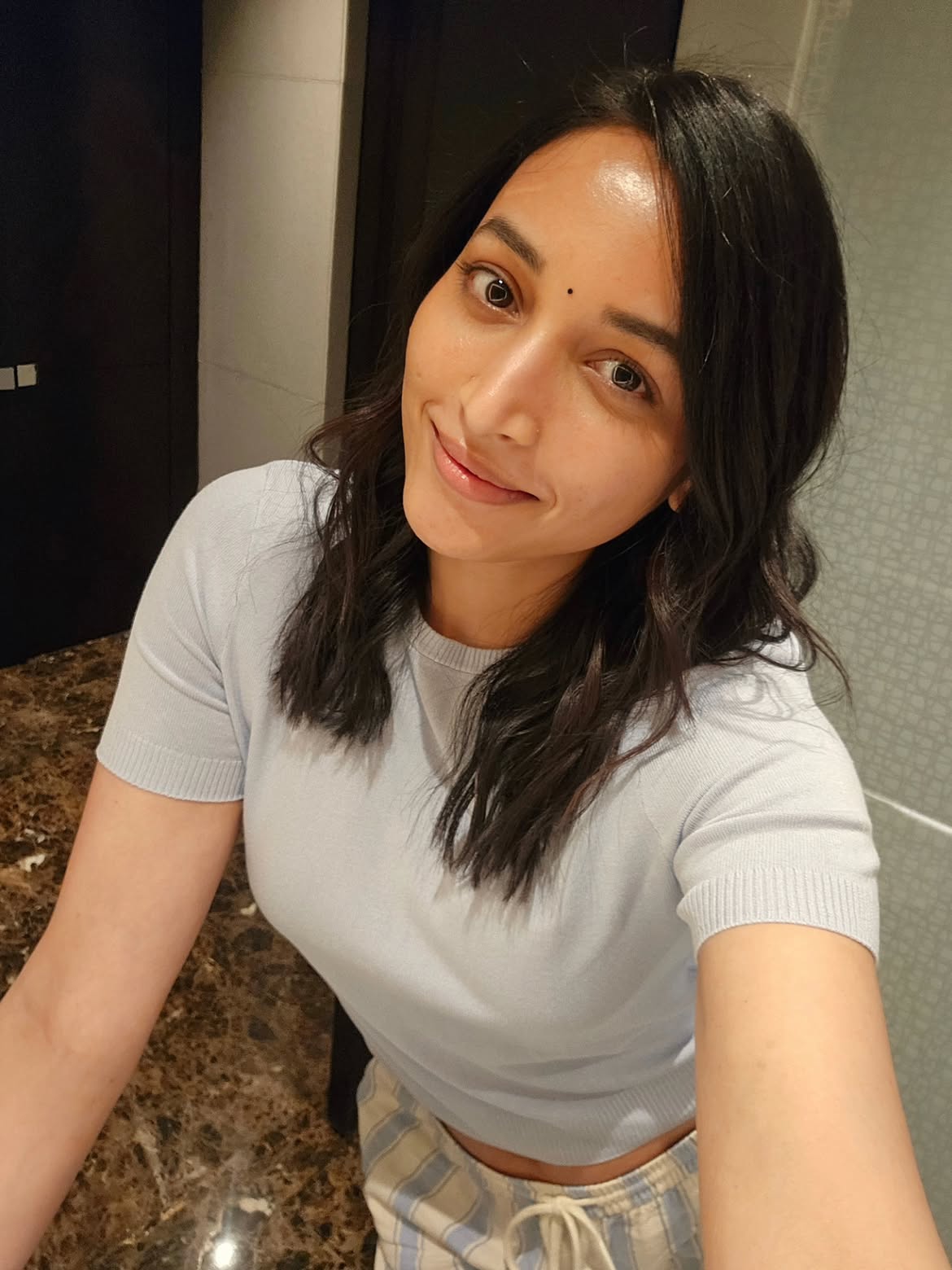 Srinidhi Shetty Cute Photos in Night Dress