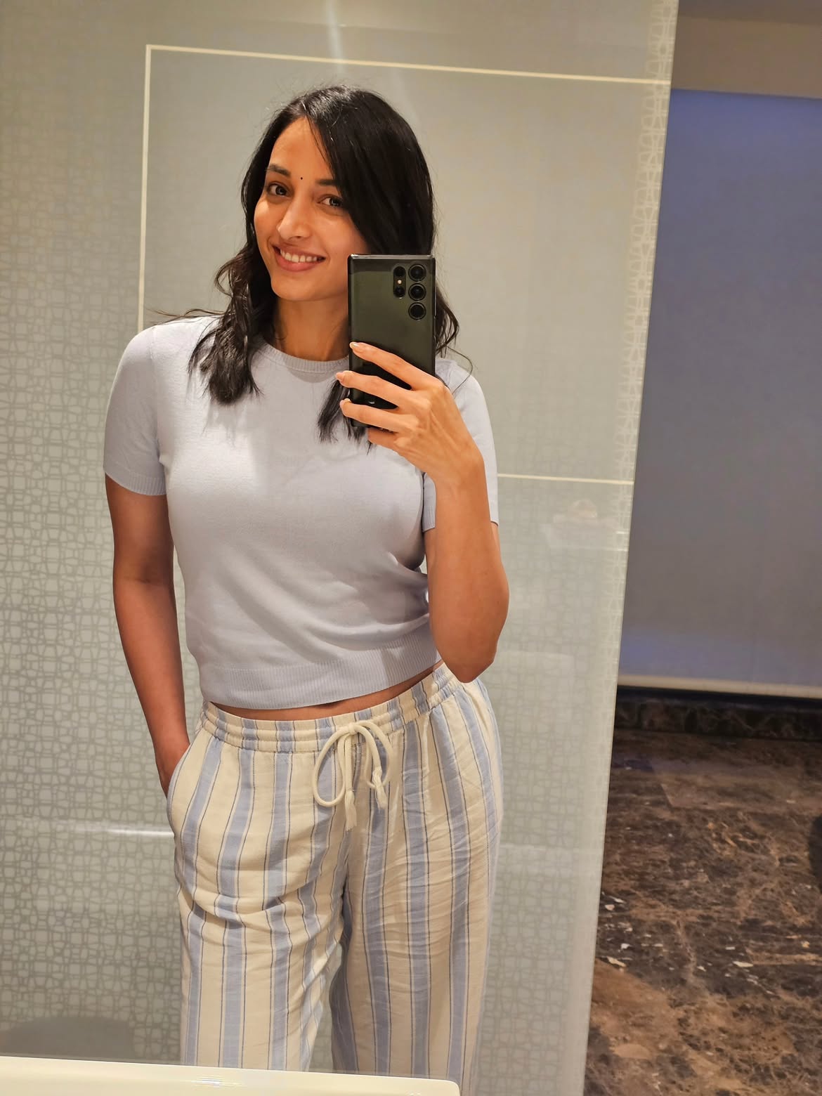 Srinidhi Shetty Cute Srinidhi Shetty Cute Photos in Night Dress Photos in Night Dress