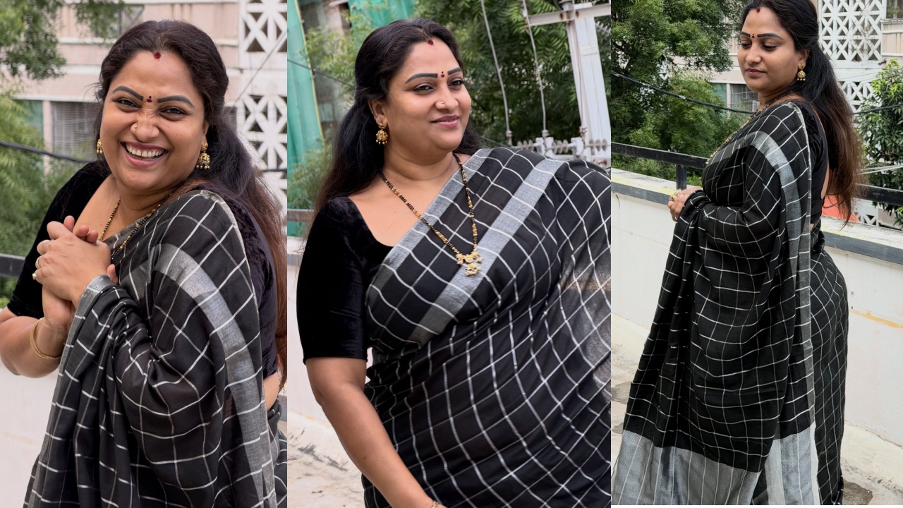 Lirisha Reddy : బ్లాక్ శారీలో బ్యూటీఫుల్‌గా సూప‌ర్ ఉమెన్‌.. లిరీష క్యూట్ ఫోటోలు వైర‌ల్‌..