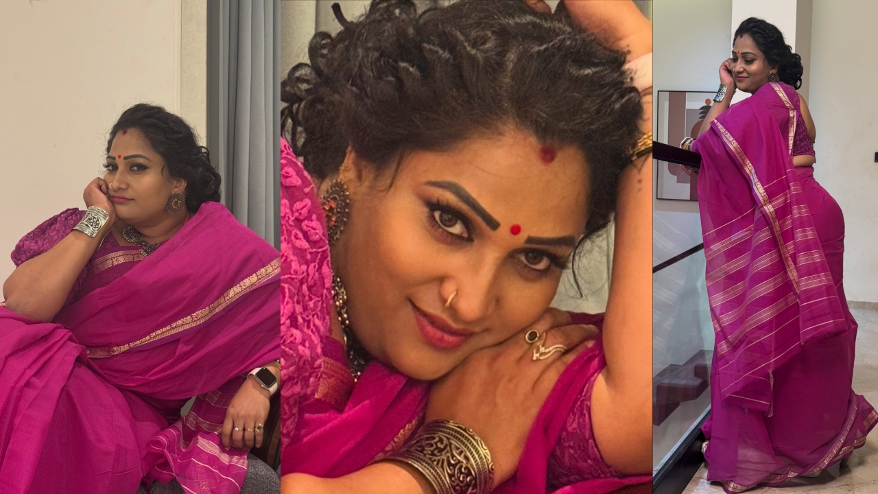 Lirisha Reddy : పట్టులో సరళత, గులాబీ రంగులో అందం.. చీర‌లో సూప‌ర్ ఉమెన్ సింగారం.. లిరీష క్యూట్ ఫోటోలు..