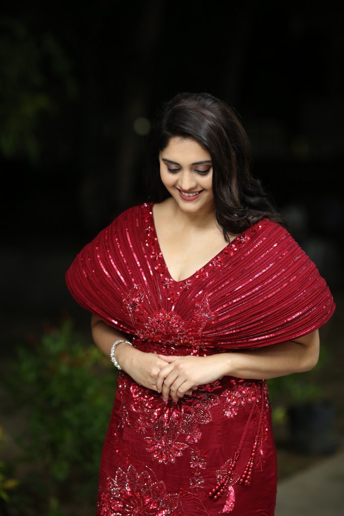 surabhi Simple Looks in Rambha Oorvasi Menaka Pre Release Event