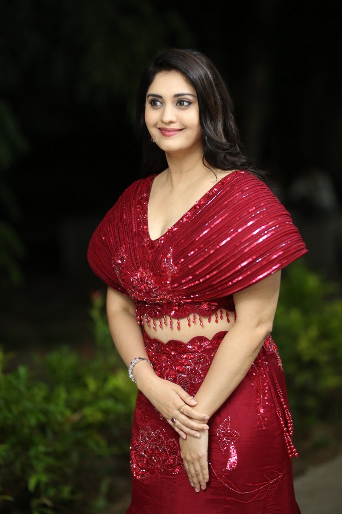 surabhi Simple Looks in Rambha Oorvasi Menaka Pre Release Event
