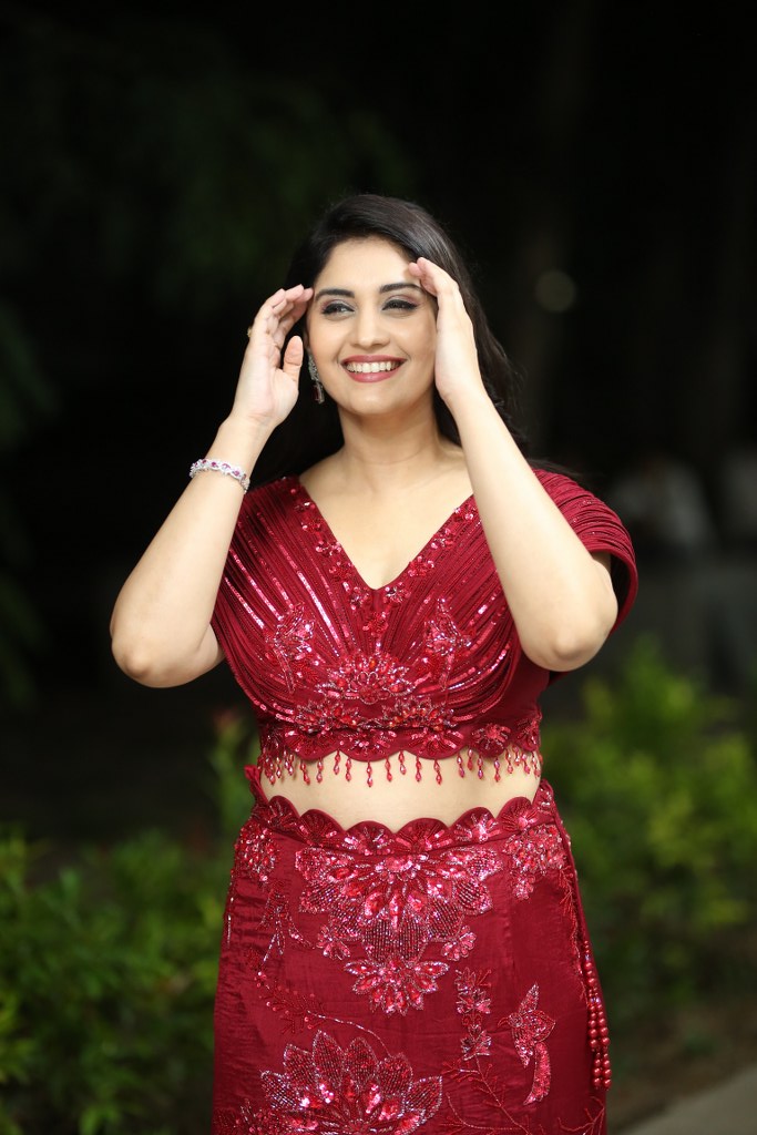 surabhi Simple Looks in Rambha Oorvasi Menaka Pre Release Event