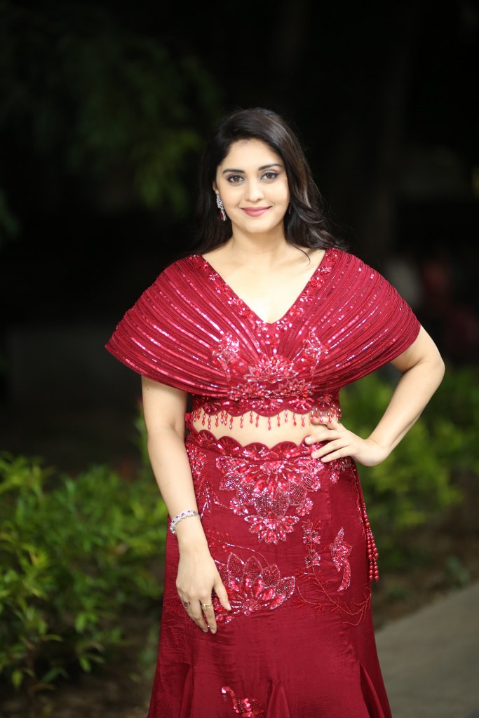 surabhi Simple Looks in Rambha Oorvasi Menaka Pre Release Event