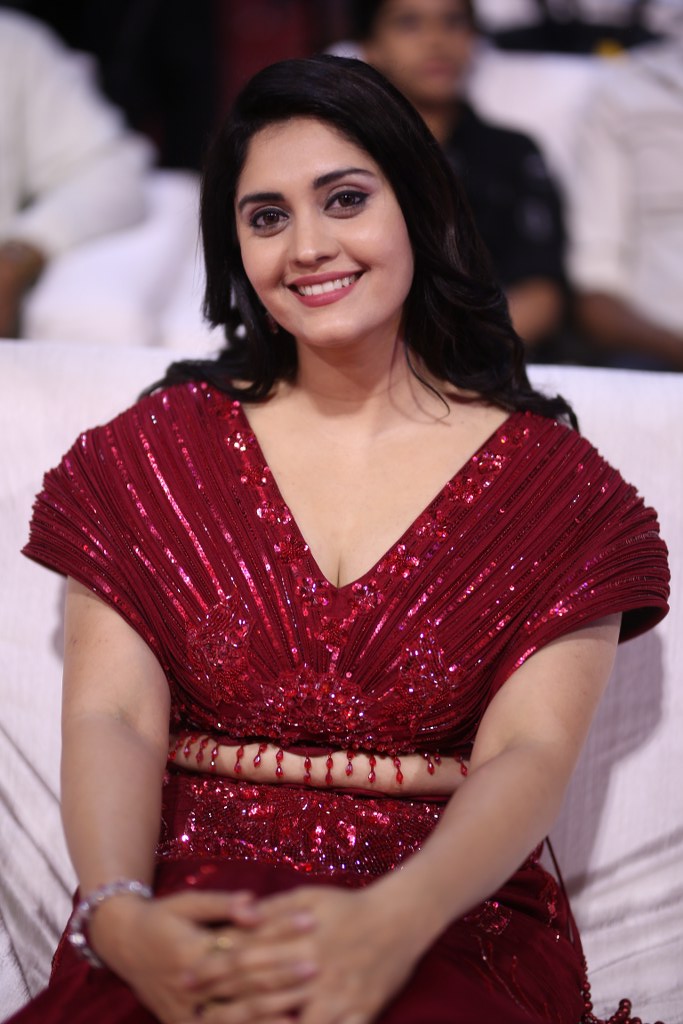 surabhi Simple Looks in Rambha Oorvasi Menaka Pre Release Event