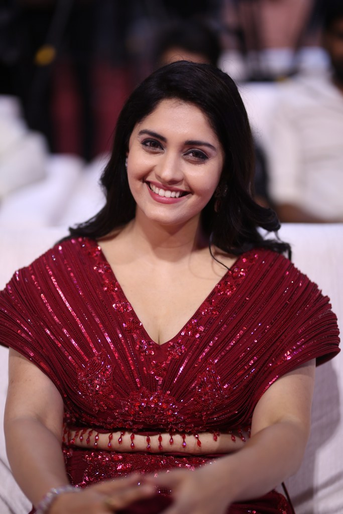 surabhi Simple Looks in Rambha Oorvasi Menaka Pre Release Event