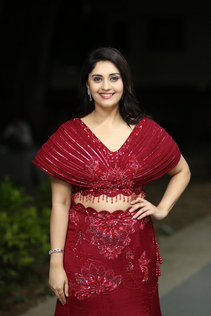 surabhi Simple Looks in Rambha Oorvasi Menaka Pre Release Event