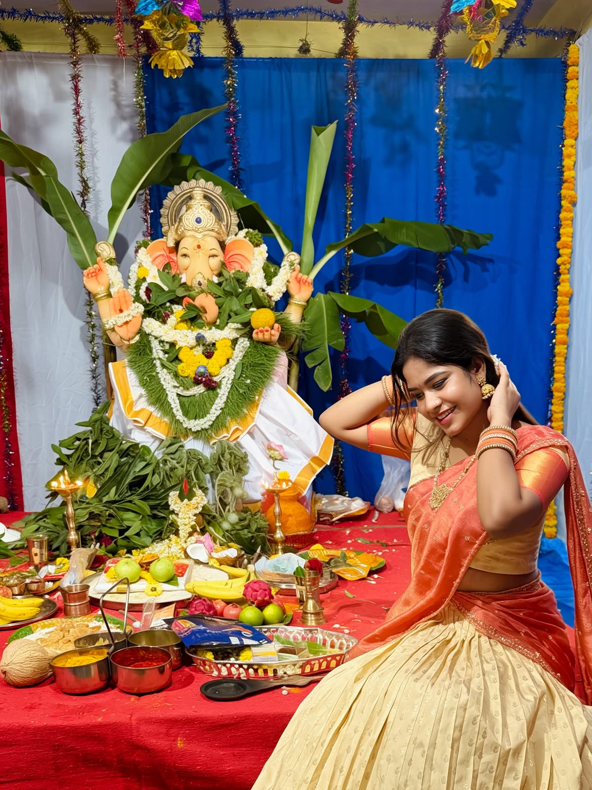 Swetha Naidu Vinayaka Chavithi Celebrations