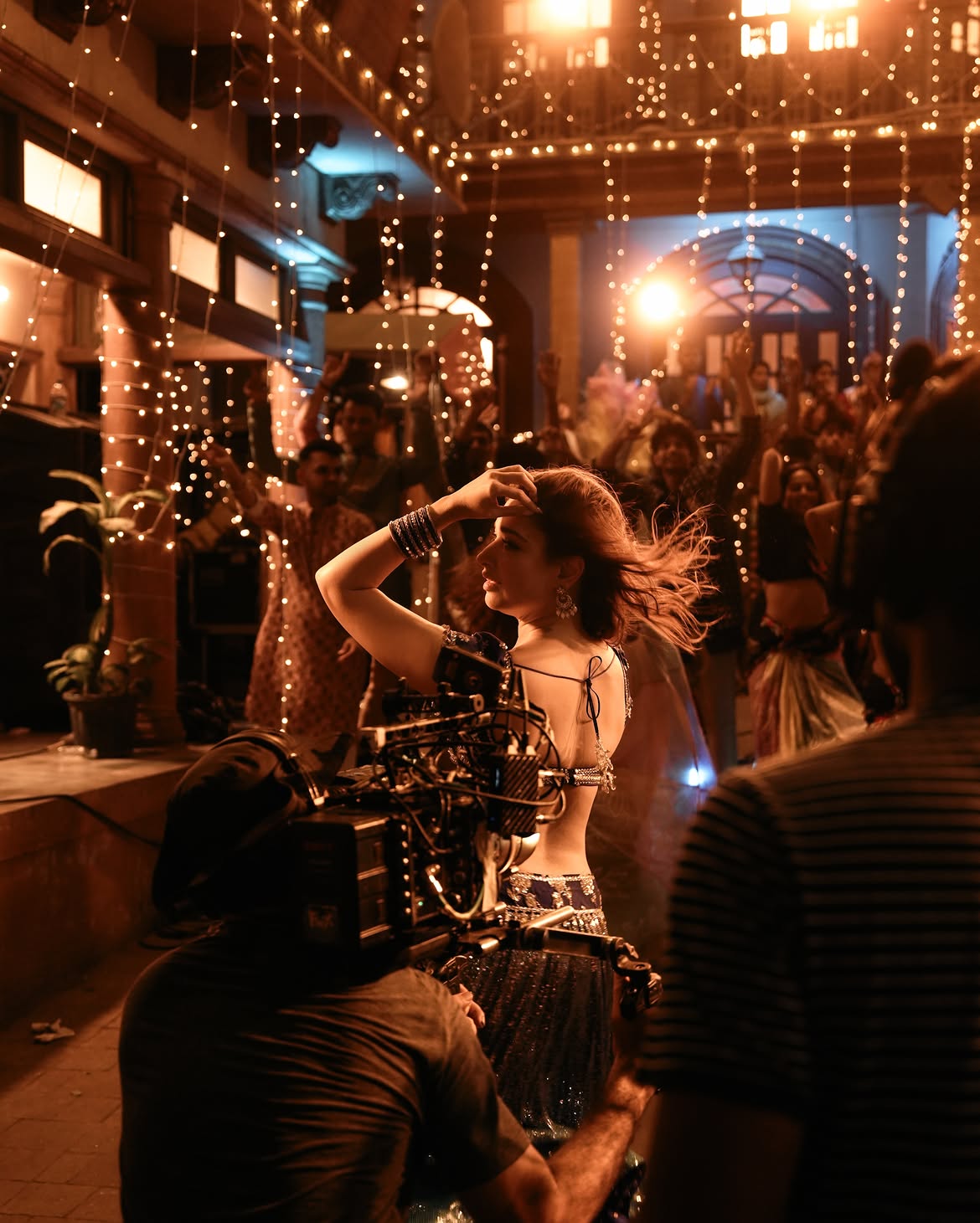 Tamannaah Bhatia Shares Special Song Working Stills