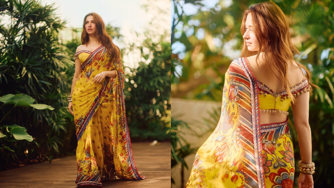 Tamannaah Bhatia : పసుపు చీరలో వెలిగిపోతున్న తమన్నా.. ఫొటోలు..