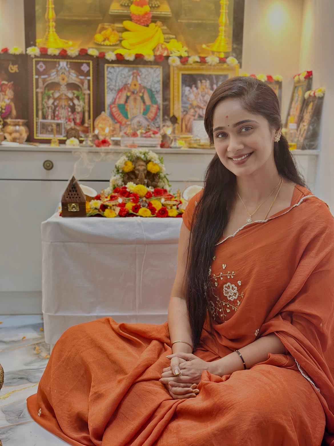 Tejaswini Gowda Amardeep Vinayaka Chavithi Celebrations