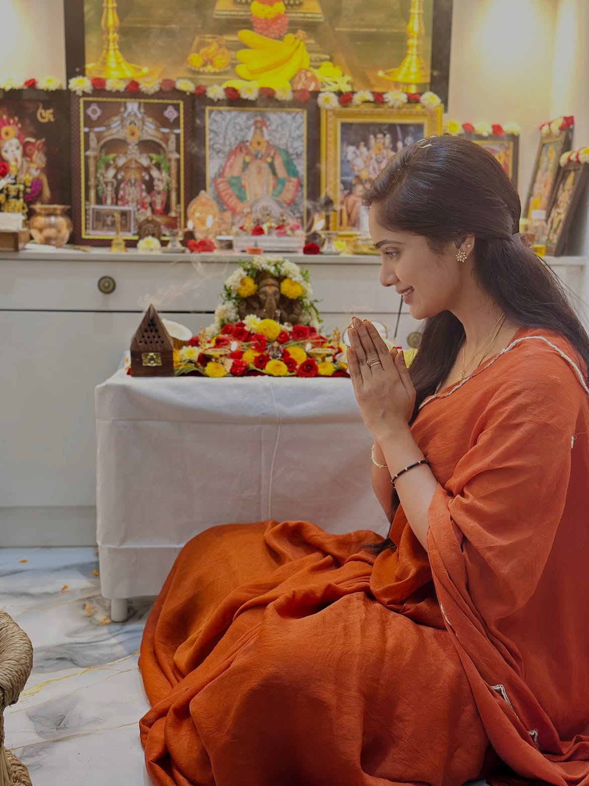Tejaswini Gowda Amardeep Vinayaka Chavithi Celebrations