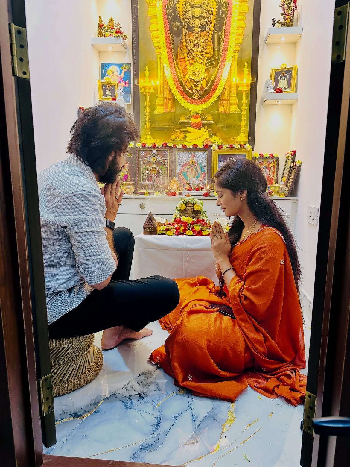 Tejaswini Gowda Amardeep Vinayaka Chavithi Celebrations