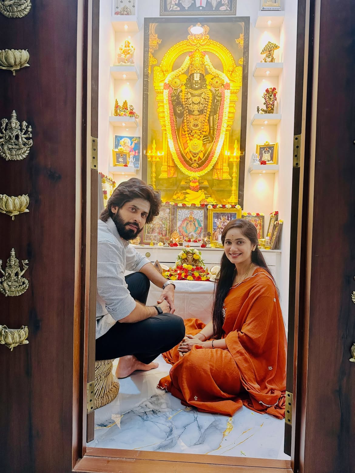 Tejaswini Gowda Amardeep Vinayaka Chavithi Celebrations