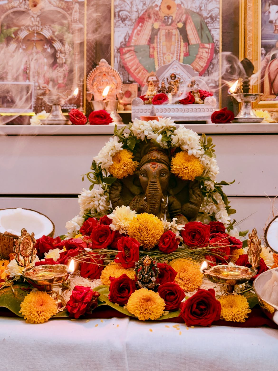 Tejaswini Gowda Amardeep Vinayaka Chavithi Celebrations