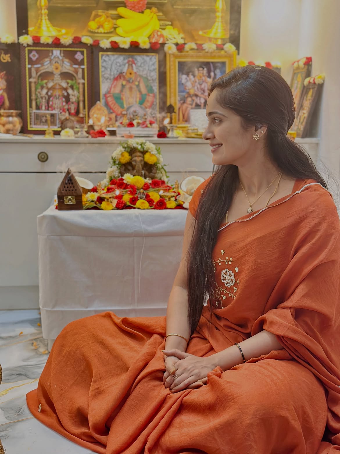 Tejaswini Gowda Amardeep Vinayaka Chavithi Celebrations