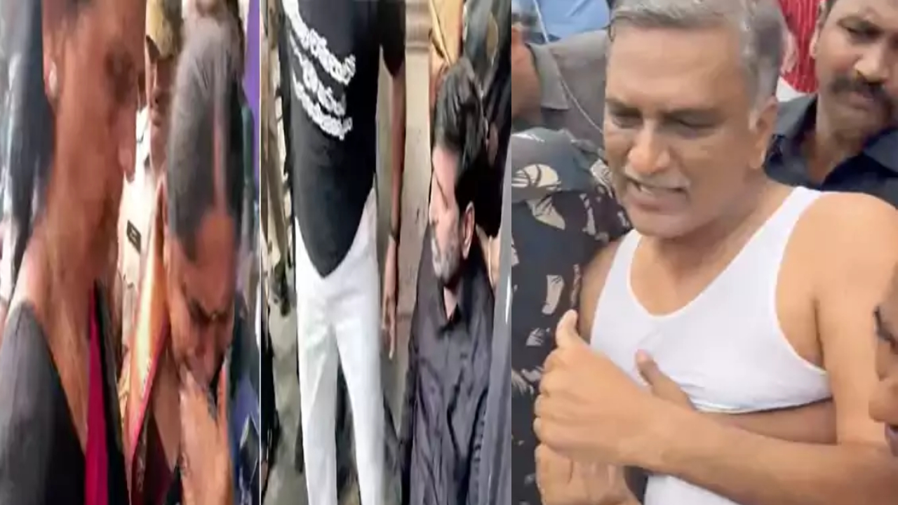 Telangana Assembly Protest: అసెంబ్లీ గేటు వద్ద తీవ్ర ఉద్రిక్తత.. బనియన్లతో హరీశ్‌రావు నిరసన.. బీఆర్‌ఎస్ నేతల అరెస్ట్