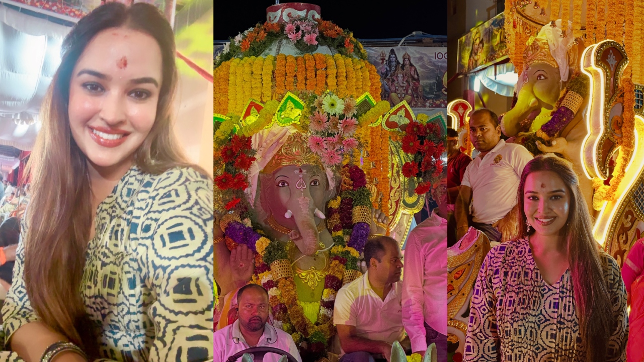Pujita Ponnada : గ‌ణ‌ప‌తి నిమ‌జ్జ‌నంలో తెలుగు న‌టి పూజితా పొన్నాడ .. ఫోటోలు..