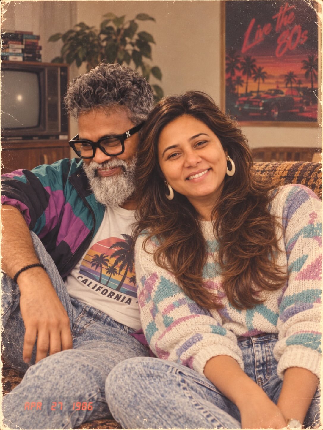 Thabitha Sukumar Shares Stylish 80s Looks Family Photos
