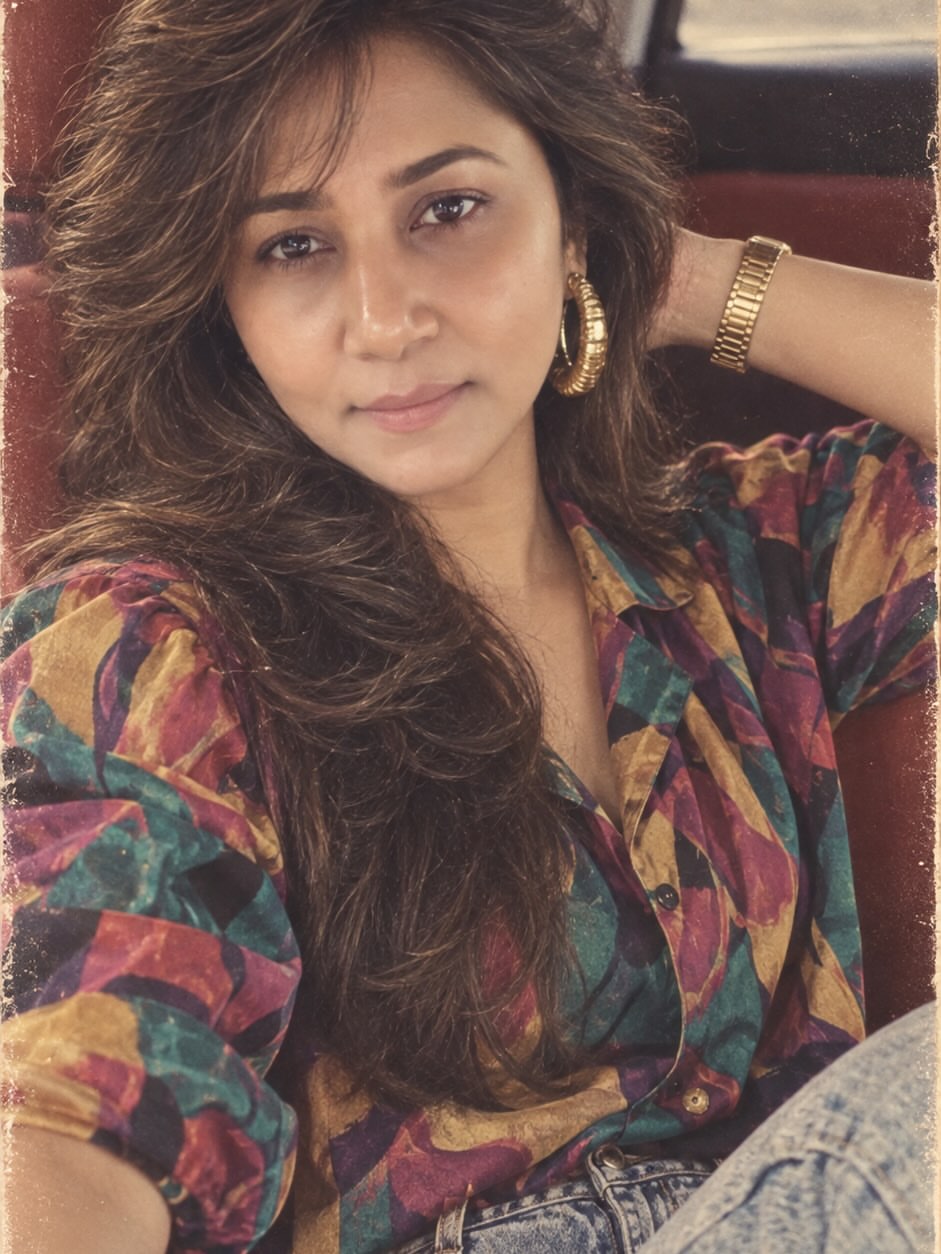 Thabitha Sukumar Shares Stylish 80s Looks Family Photos