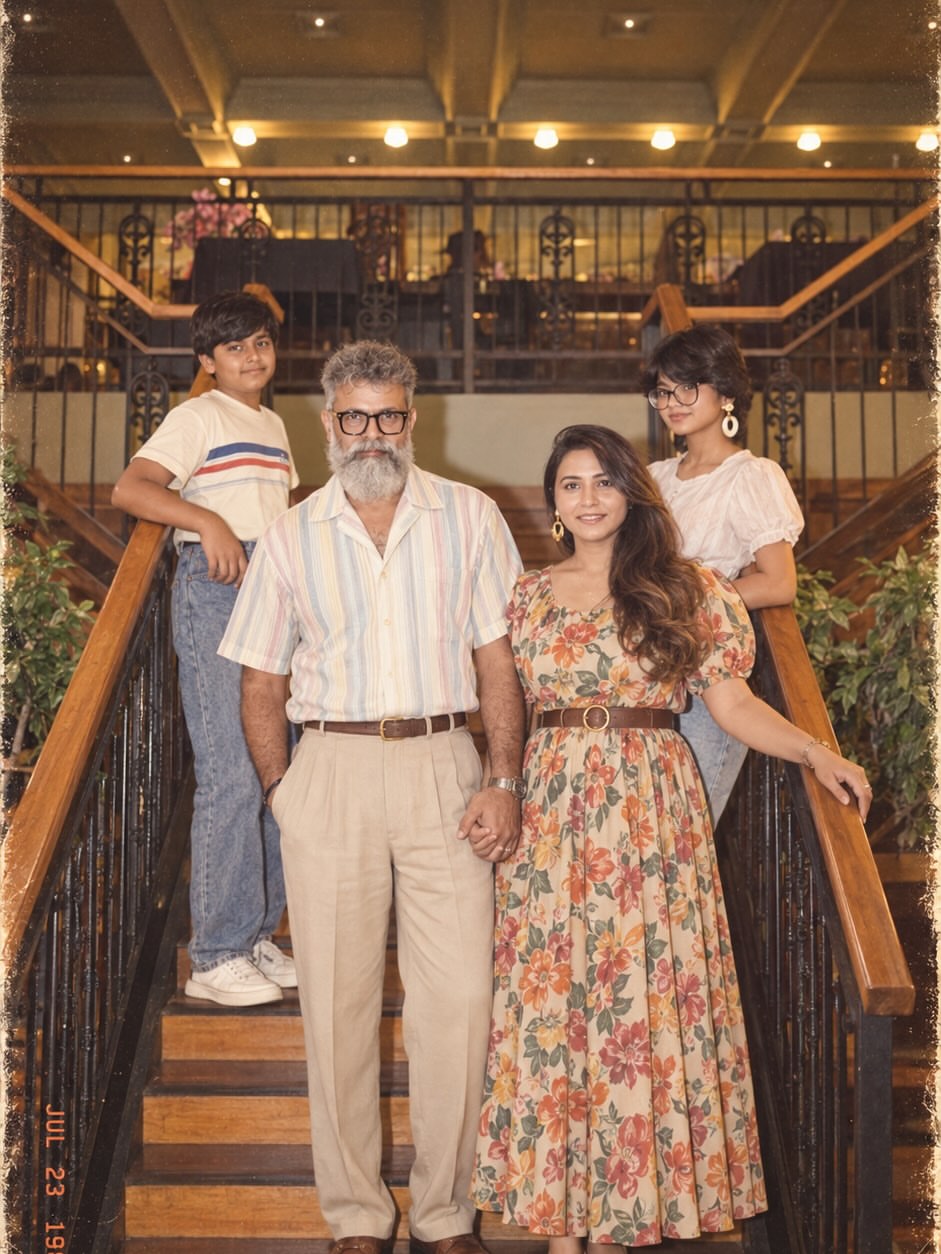 Thabitha Sukumar Shares Stylish 80s Looks Family Photos