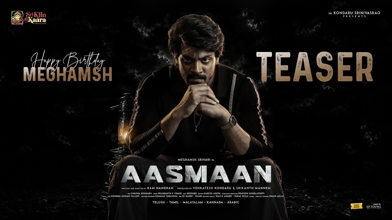 Aasmaan Teaser : శ్రీహరి తనయుడు మేఘాంశ్ శ్రీహరి ‘ఆస్మాన్’ టీజర్ చూసారా?