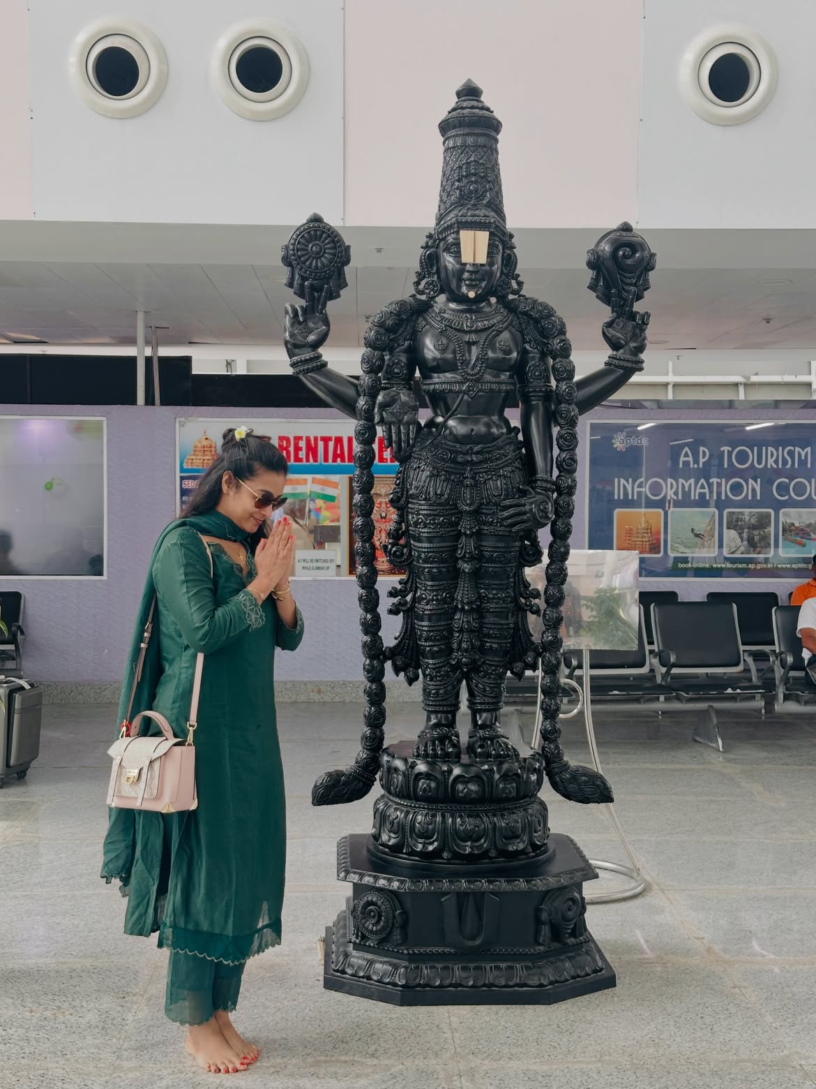 Bigg Boss Bhanu Sri in Tirumala