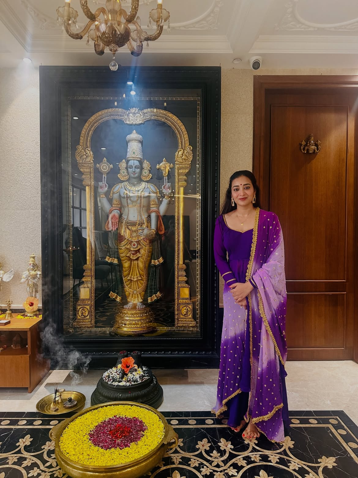 Bigg Boss Bhanu Sri in Tirumala