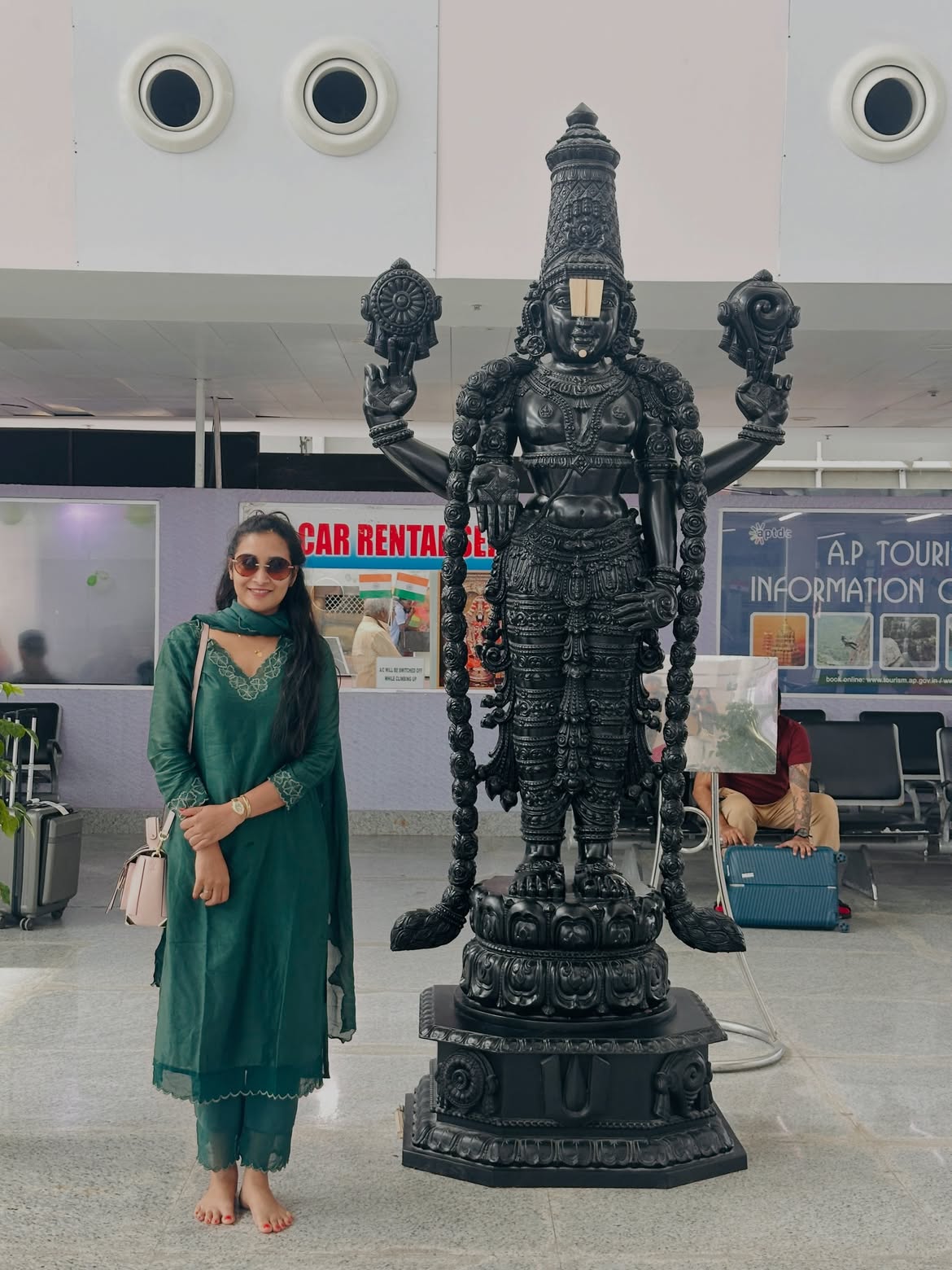 Bigg Boss Bhanu Sri in Tirumala