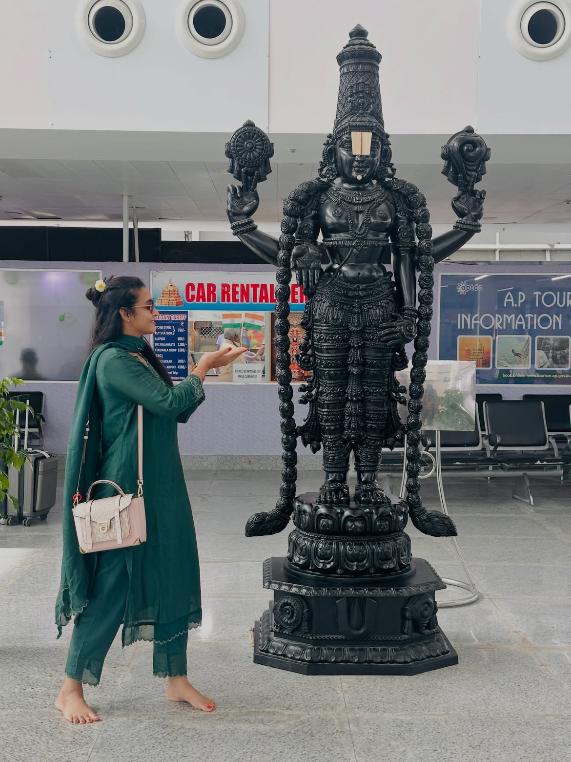 Bigg Boss Bhanu Sri in Tirumala