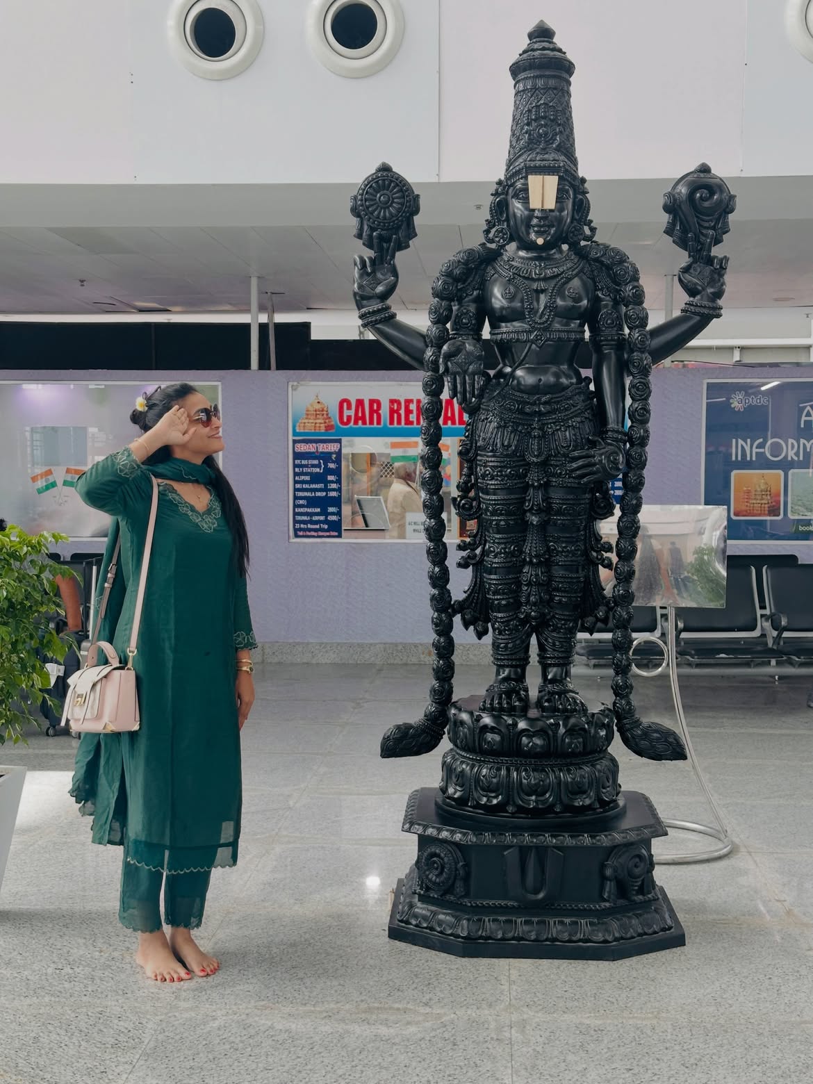 Bigg Boss Bhanu Sri in Tirumala