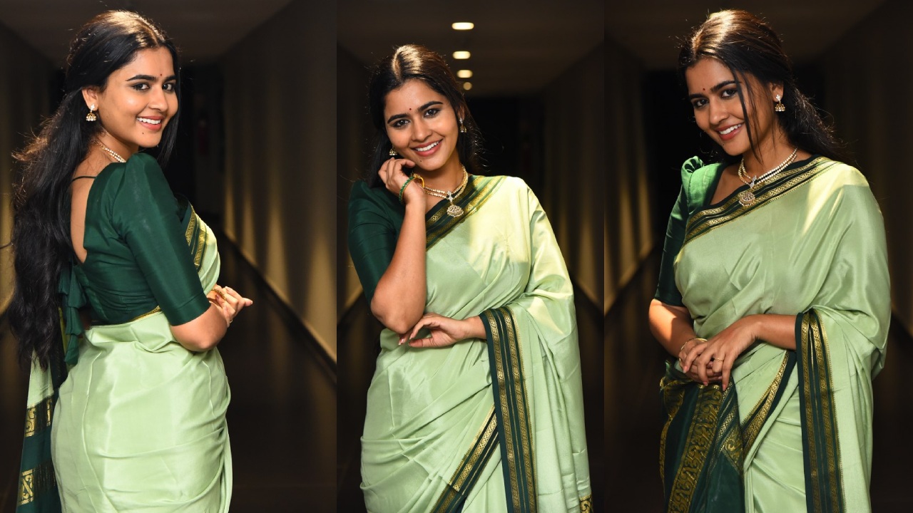 Deepa Balu : తెలుగులోకి ఎంట్రీ ఇస్తున్న తమిళనటి దీపా బాలు.. మారెమ్మ ట్రైలర్ లాంచ్ ఈవెంట్లో చీరకట్టులో..