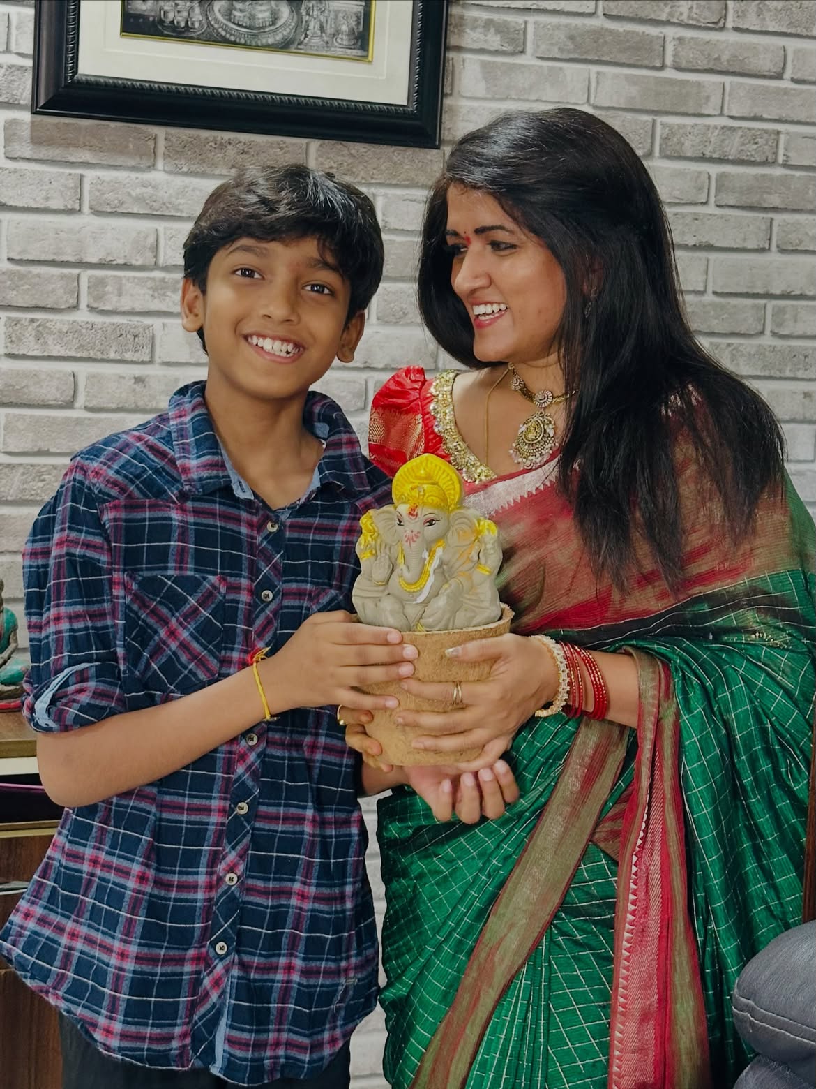 Getup Srinu Vinayaka Chavithi With Family