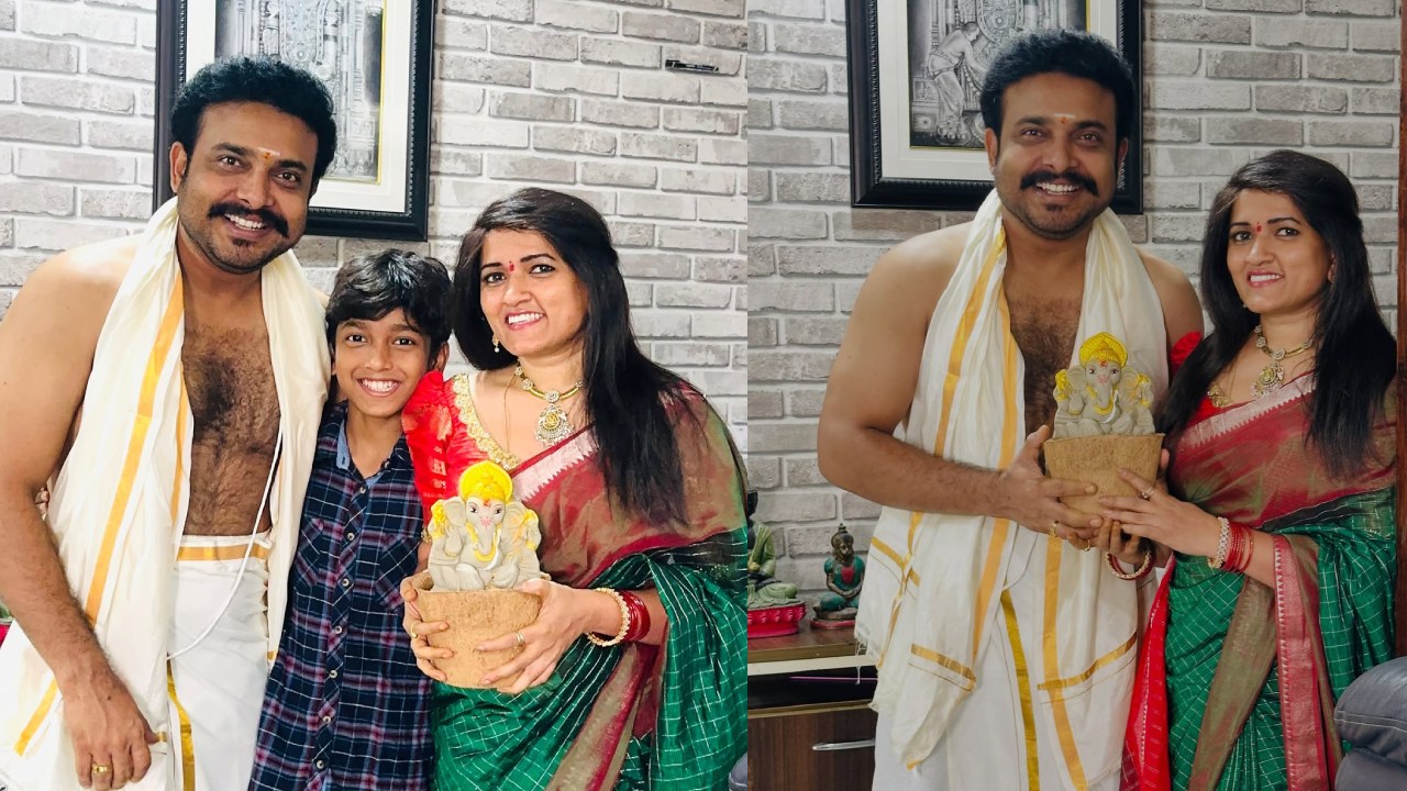 Getup Srinu : గెటప్ శ్రీను కొడుకుని చూశారా..? ఫ్యామిలీతో వినాయక చవితి సెలబ్రేషన్స్.. ఫొటోలు..