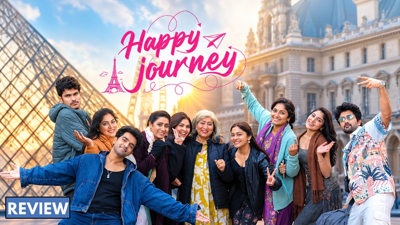 Happy Journey Review : ‘హ్యాపీ జర్నీ’ రివ్యూ.. ఏడుగురు ఆడవాళ్లు ఫ్రాన్స్ ట్రిప్ కి వెళ్తే ఏం జరిగింది?