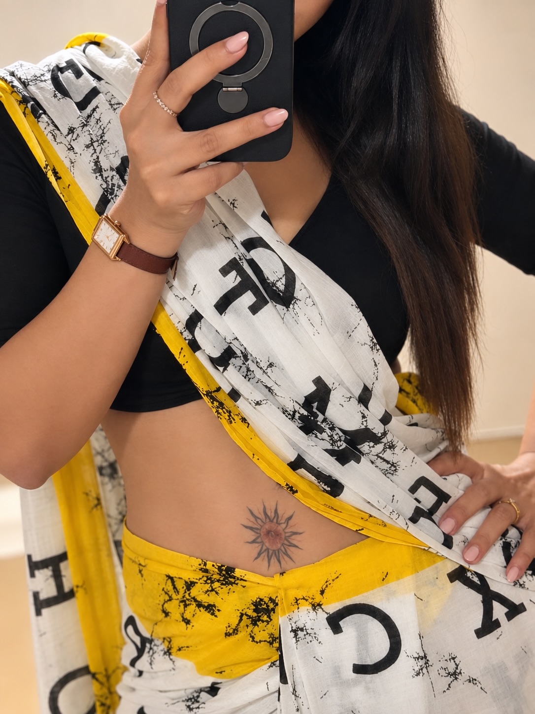 Inaya Sulthana Shows her Tattoo
