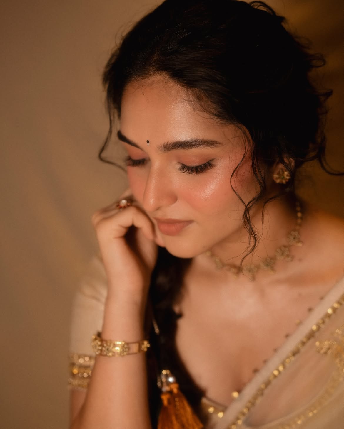 Kayadu Lohar Cute Photos in Saree