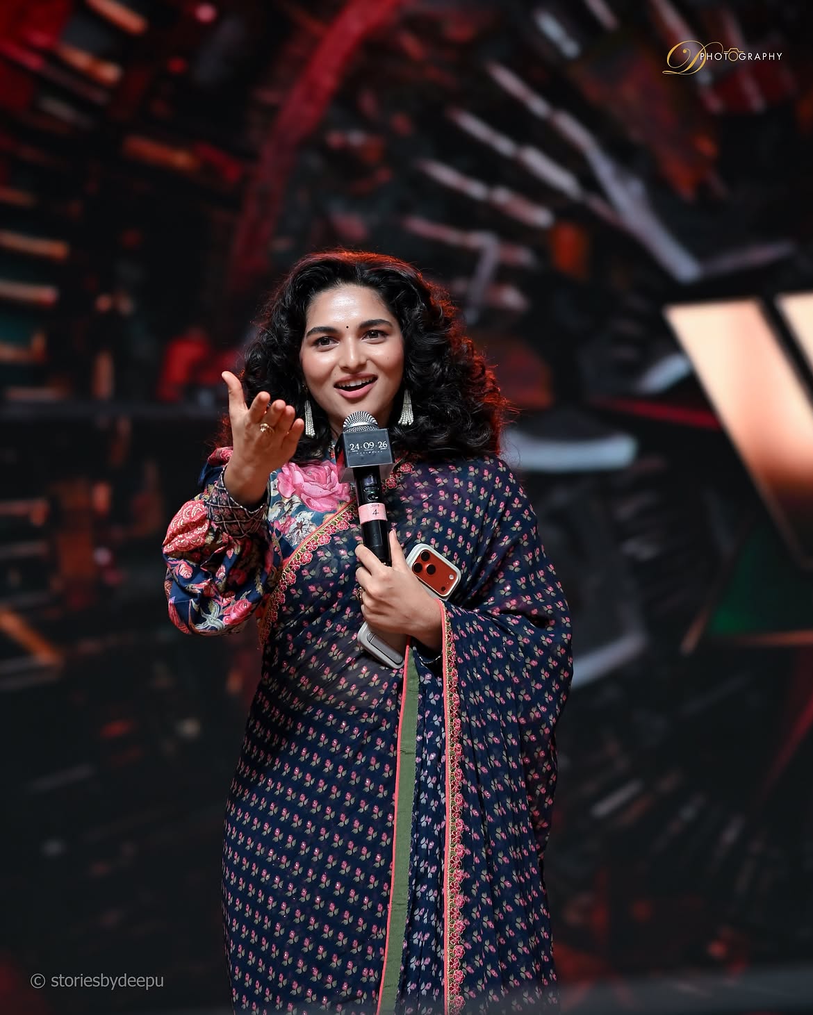 Kayadu Lohar Cute Photos in The Paradise Pre Release Event