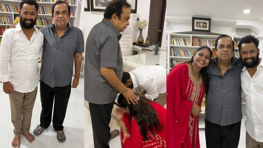Kirrak RP : బ్రహ్మానందంతో కిరాక్ ఆర్పీ ఫ్యామిలీ.. కాళ్ళు మొక్కి ఆశీర్వాదం తీసుకొని..