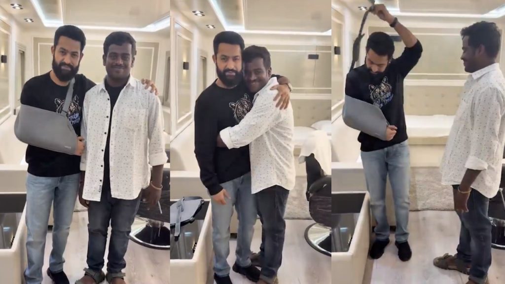 NTR: మూగ అభిమాని కోసం.. చేతికి ఉన్న పౌచ్ తీసేసి మరీ హగ్ ఇచ్చిన ఎన్టీఆర్.. వీడియో వైరల్.. – movies NTR: మూగ అభిమాని కోసం.. చేతికి ఉన్న పౌచ్ తీసేసి మరీ హగ్ ఇచ్చిన ఎన్టీఆర్.. వీడియో వైరల్.. – movies