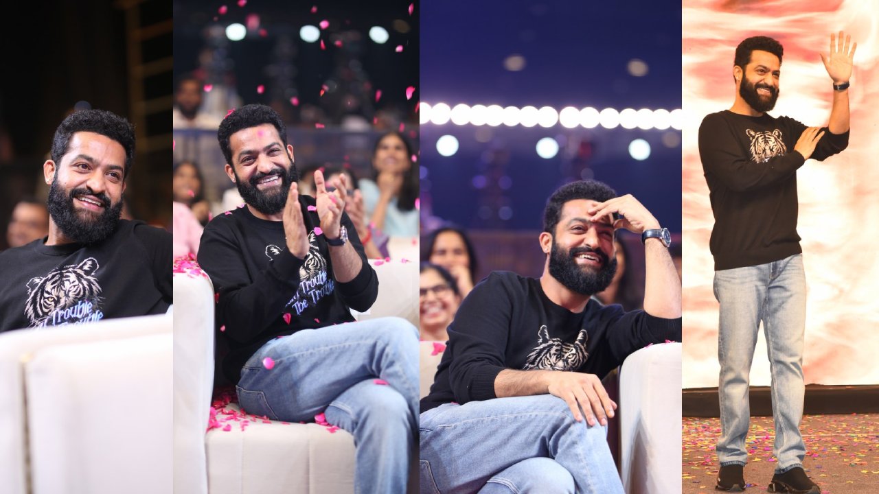 NTR : ఆపరేషన్ తర్వాత మొదటిసారి ఫ్యాన్స్ ముందుకొచ్చిన ఎన్టీఆర్.. ప్రీ రిలీజ్ ఈవెంట్లో సందడి..