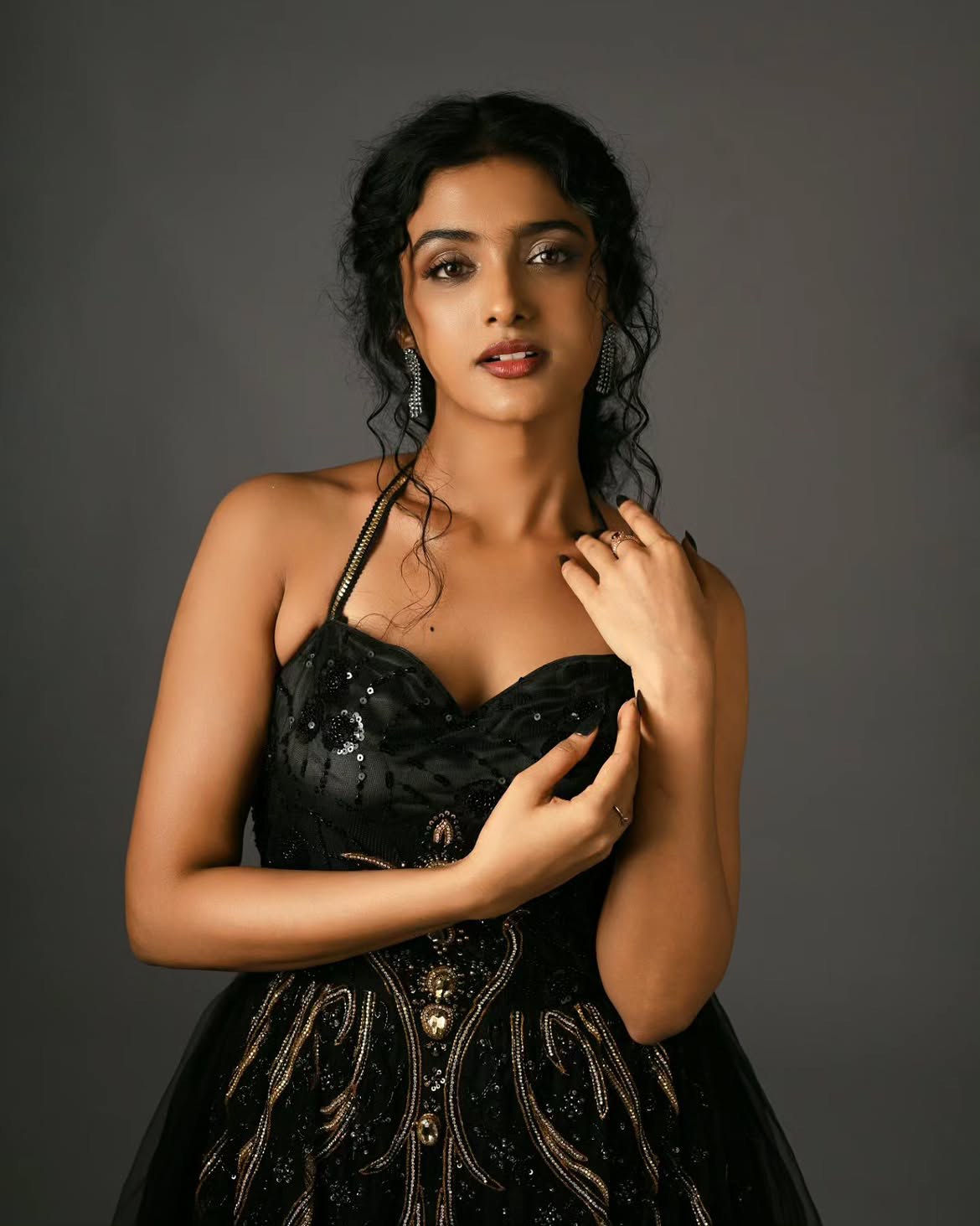 Roopa Koduvayur Beautiful Looks in Black Dress