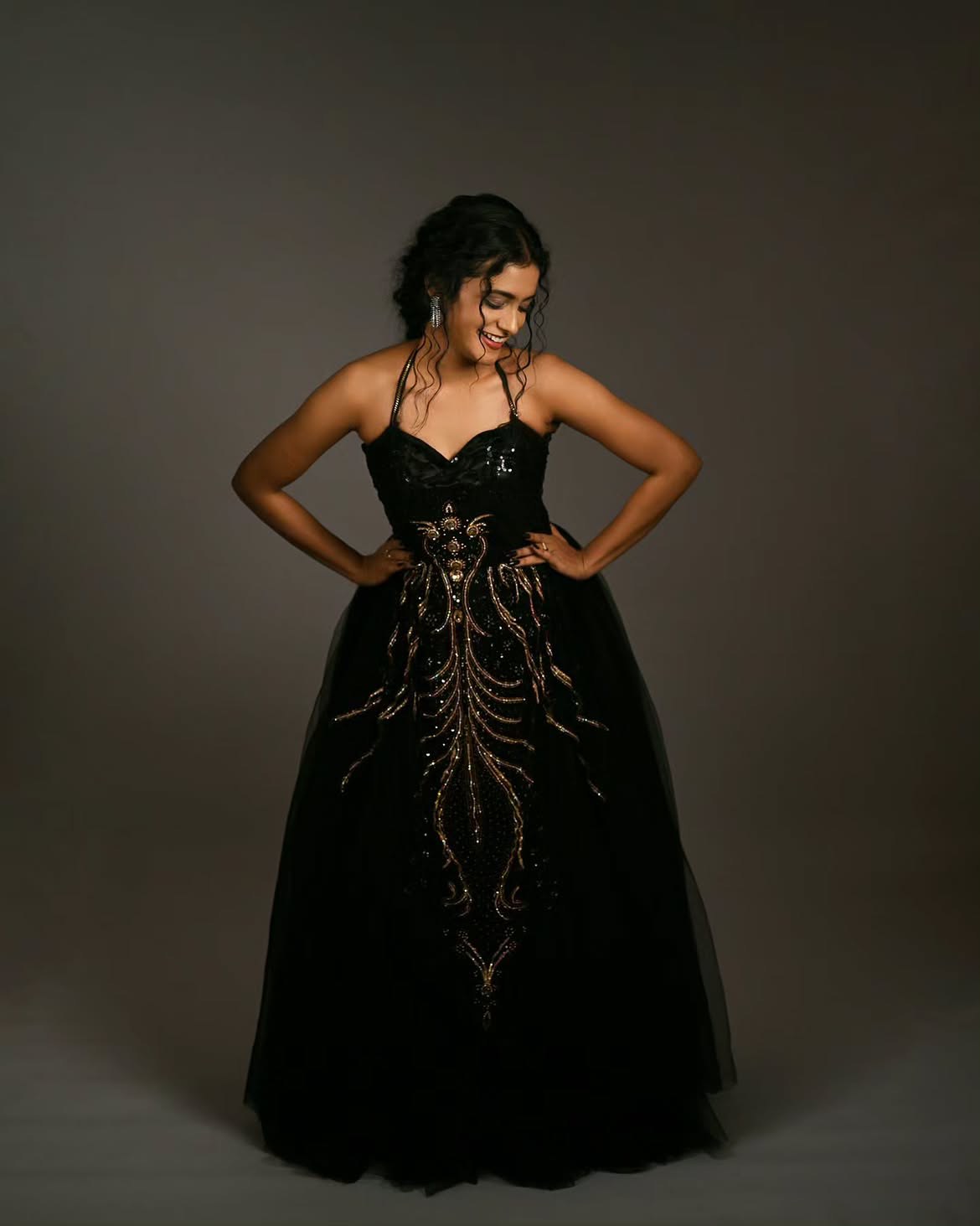 Roopa Koduvayur Beautiful Looks in Black Dress