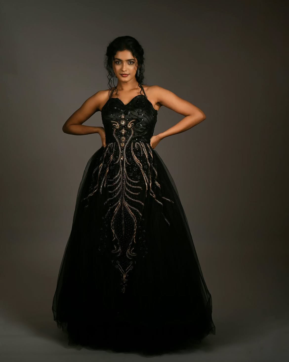 Roopa Koduvayur Beautiful Looks in Black Dress