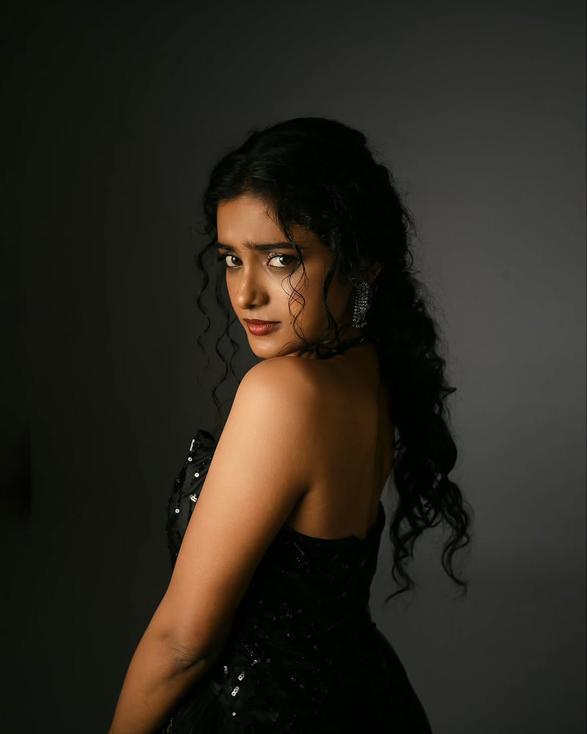 Roopa Koduvayur Beautiful Looks in Black Dress