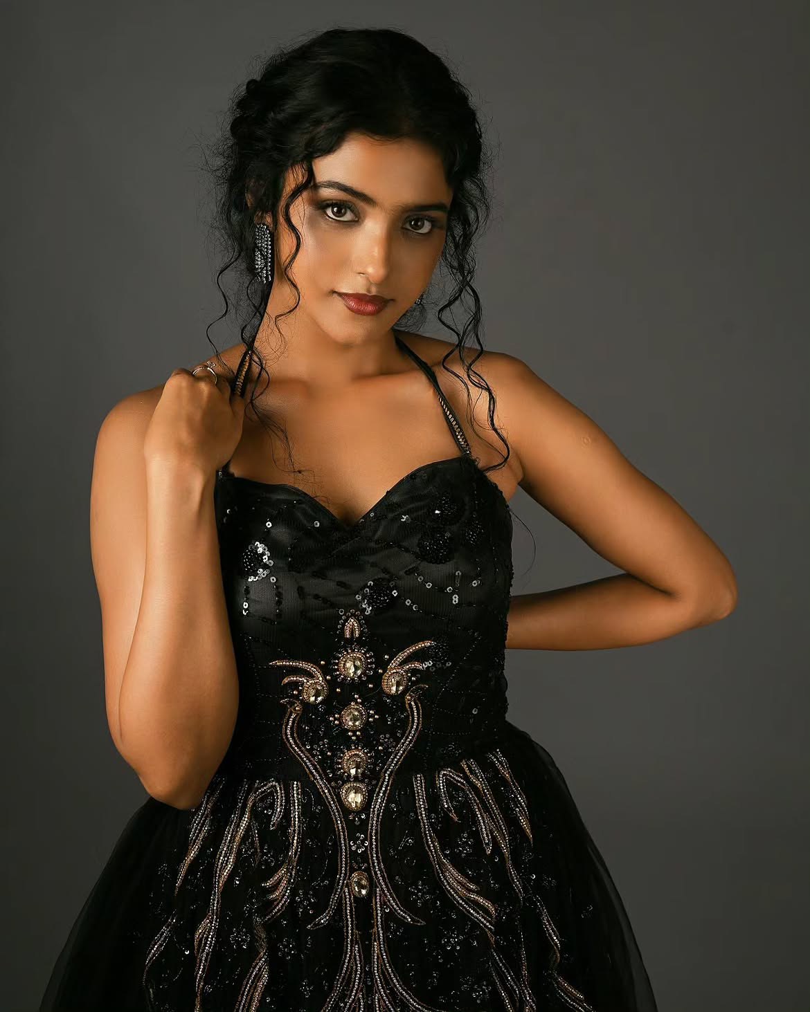 Roopa Koduvayur Beautiful Looks in Black Dress