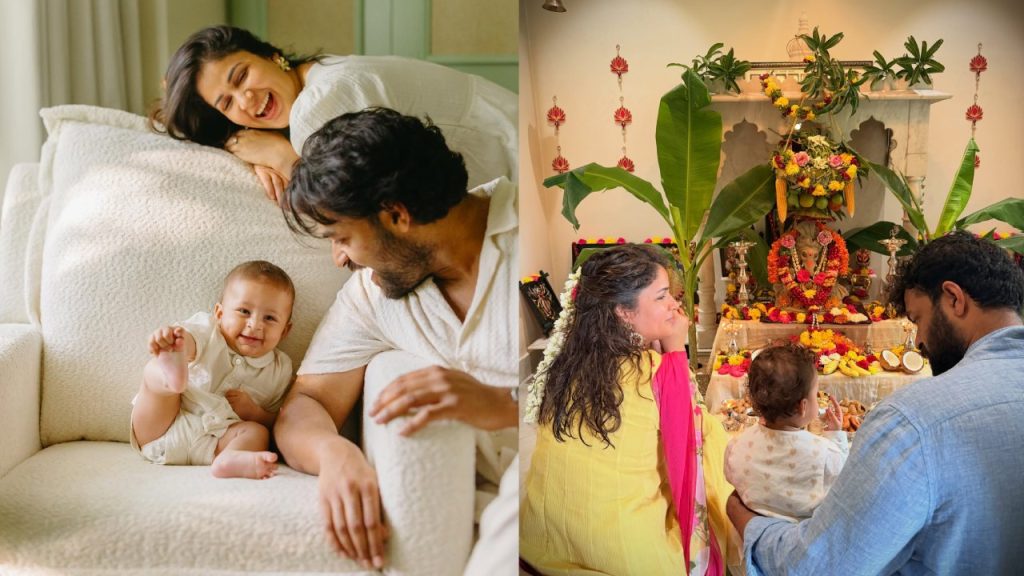 Varun Tej : ఫ్యామిలీతో కలిసి వరుణ్ తేజ్ వినాయకచవితి సెలబ్రేషన్స్.. ఫొటోలు..