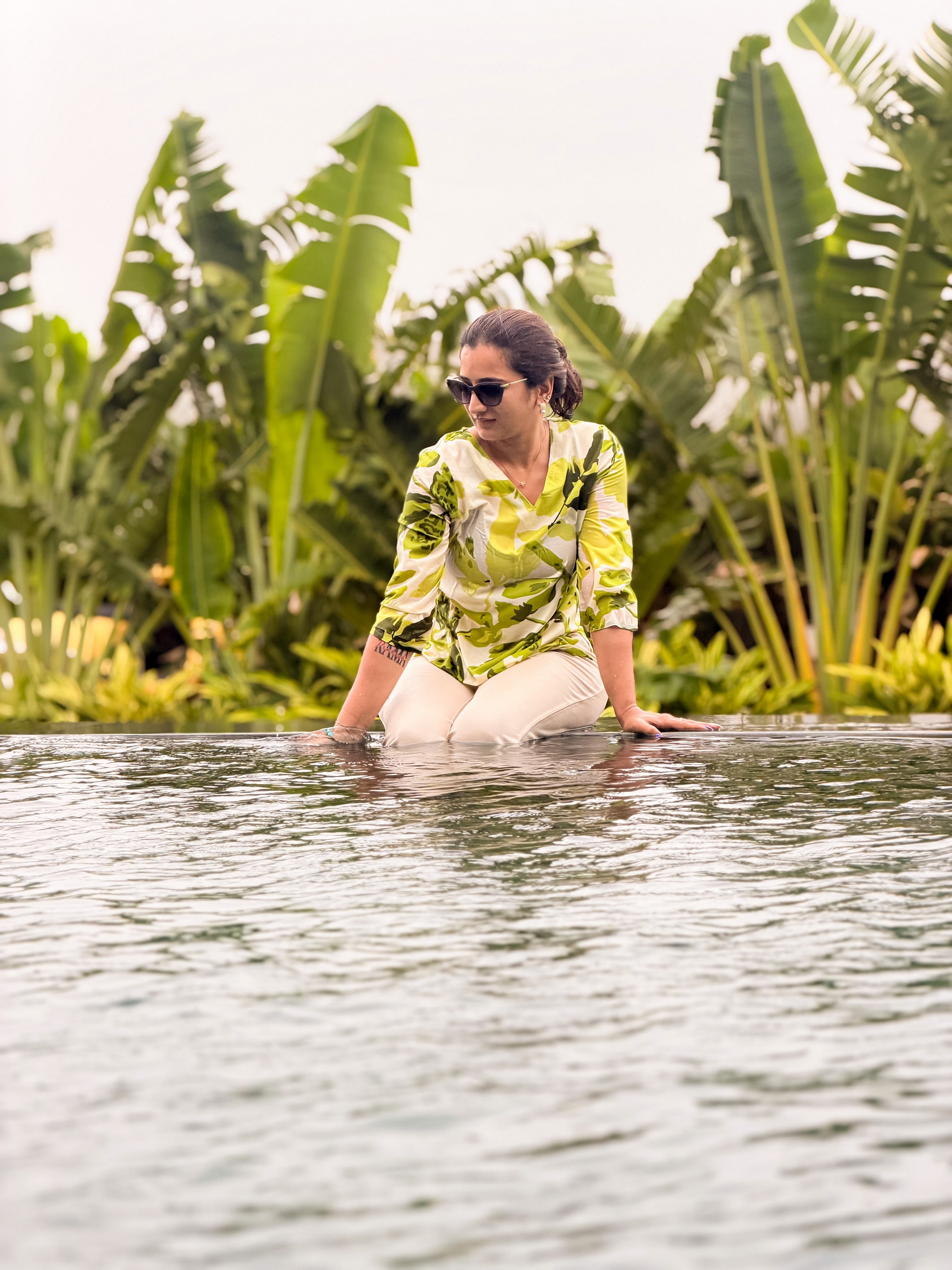 You Tuber viraajita Enjoying Vacation in Swimming Pool