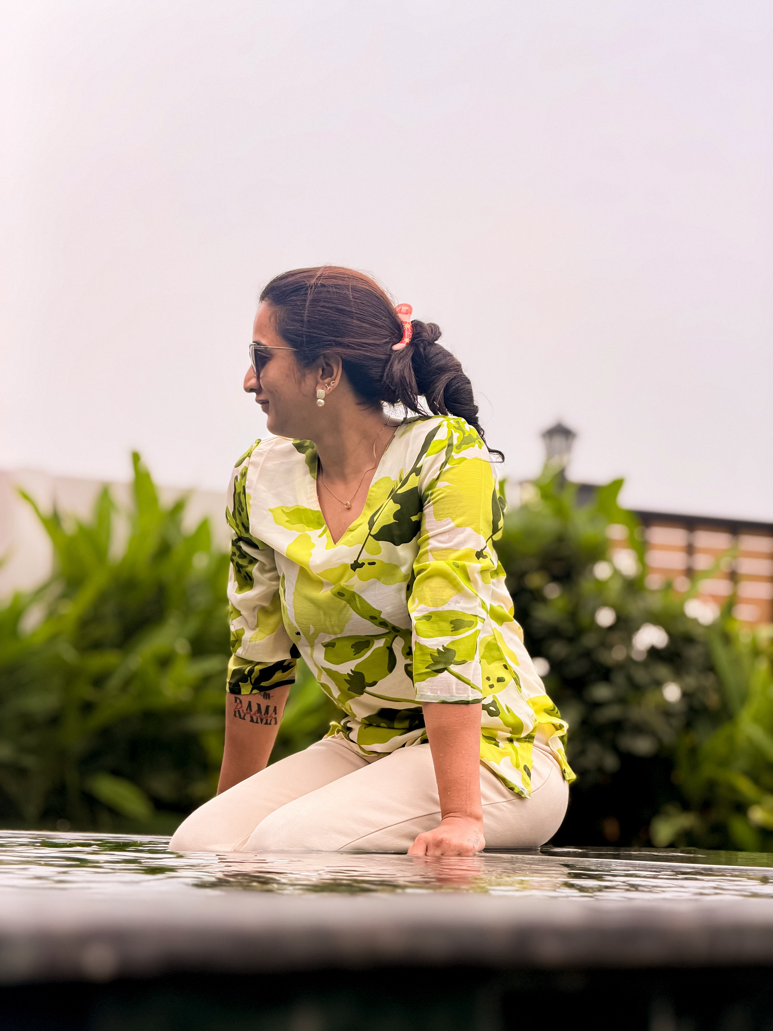 You Tuber viraajita Enjoying Vacation in Swimming Pool