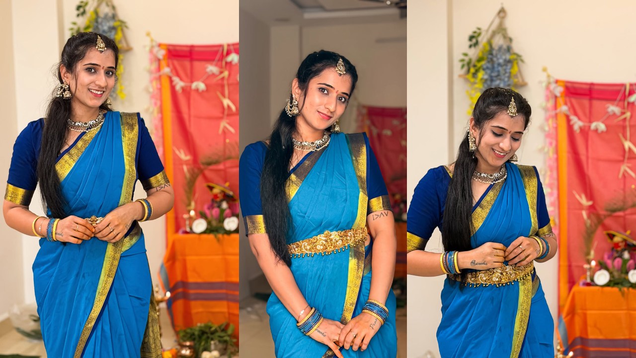 You Tuber Viraajita : యూట్యూబర్ విరాజిత వినాయక చవితి సెలబ్రేషన్స్.. ఫొటోలు..